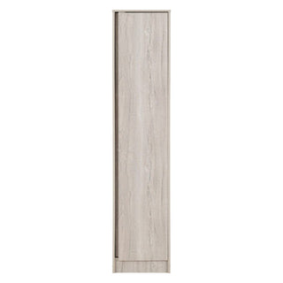 CHOICEWARDROBE McGowan 40cm Wooden Single Door Wardrobe – Urban Snow Oak Finish | Compact Hanging Storage for Bedrooms & Hallways