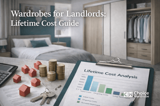 Wardrobe materials and hardware compared for durability, repairability and rental-property lifetime cost