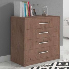 Averton 80cm 4-Drawer Chest of Drawers in Dark Oak