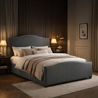 Time Living Brunswick Ottoman Bed - Grey Fabric