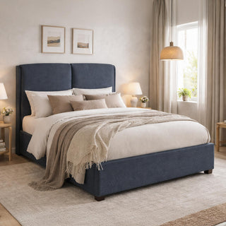Time Living Oakland Bed - Dark Grey Fabric