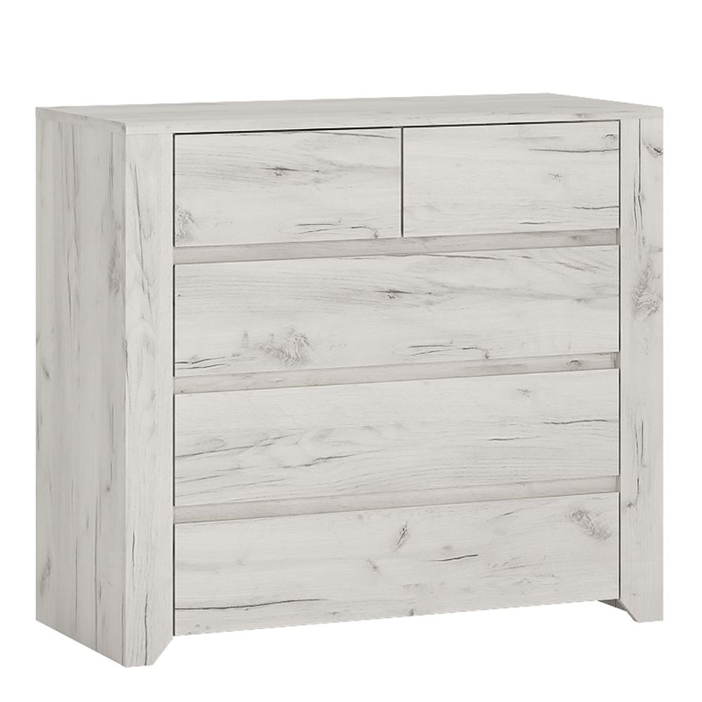 Angel 3-Piece Bedroom Set with 2-Door Wardrobe – White Oak – supplier image 5