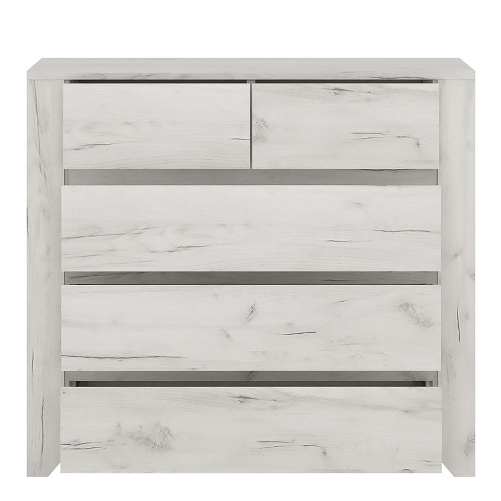 Angel 3-Piece Bedroom Set with 2-Door Wardrobe – White Oak – supplier image 6
