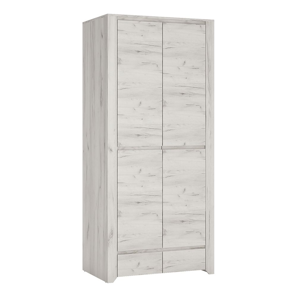 Angel 3-Piece Bedroom Set with 2-Door Wardrobe – White Oak – supplier image 8