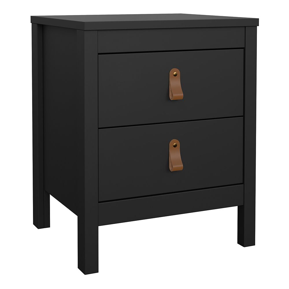 Barcelona 3-Piece Bedroom Set with 2-Door Wardrobe – Matt Black – supplier image 2