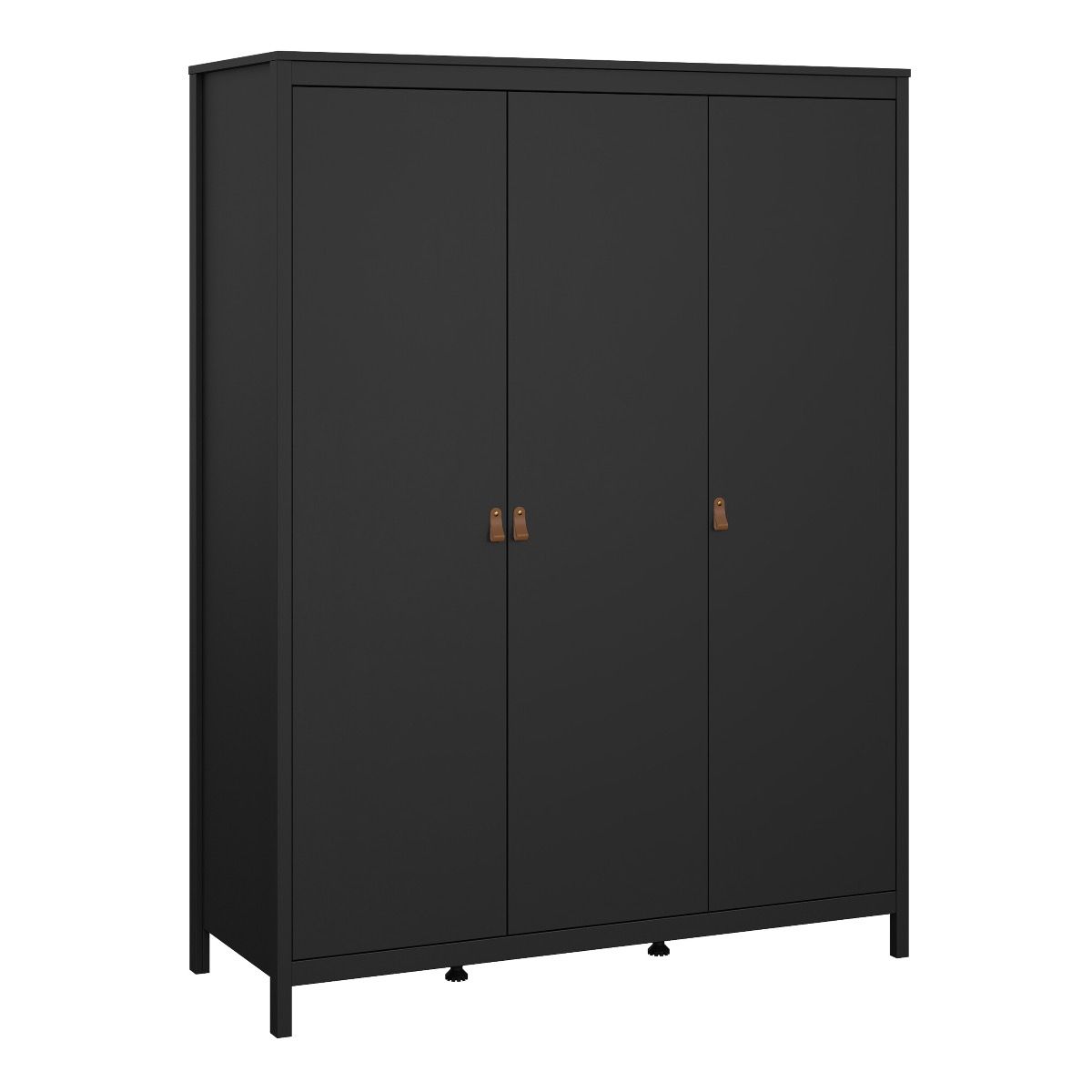 Barcelona 3-Piece Bedroom Set with 3-Door Wardrobe – Matt Black – supplier image 10