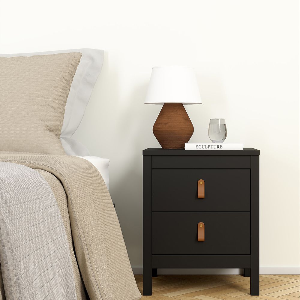 Barcelona 3-Piece Bedroom Set with 3-Door Wardrobe – Matt Black – supplier image 4