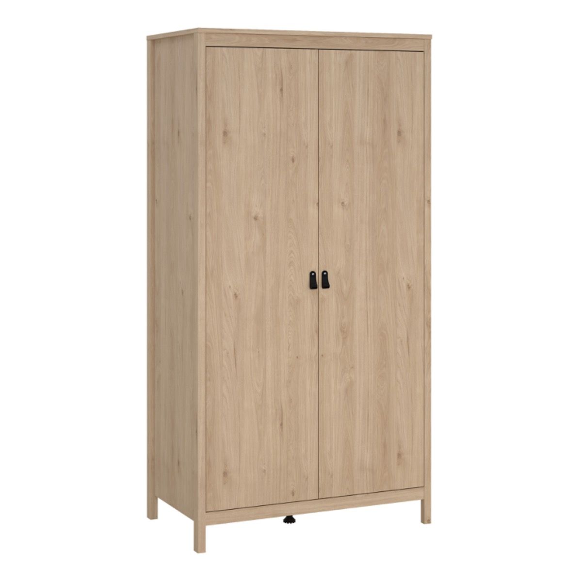 Barcelona 3-Piece Bedroom Set with 2-Door Wardrobe – Jackson Hickory Oak – supplier image 10