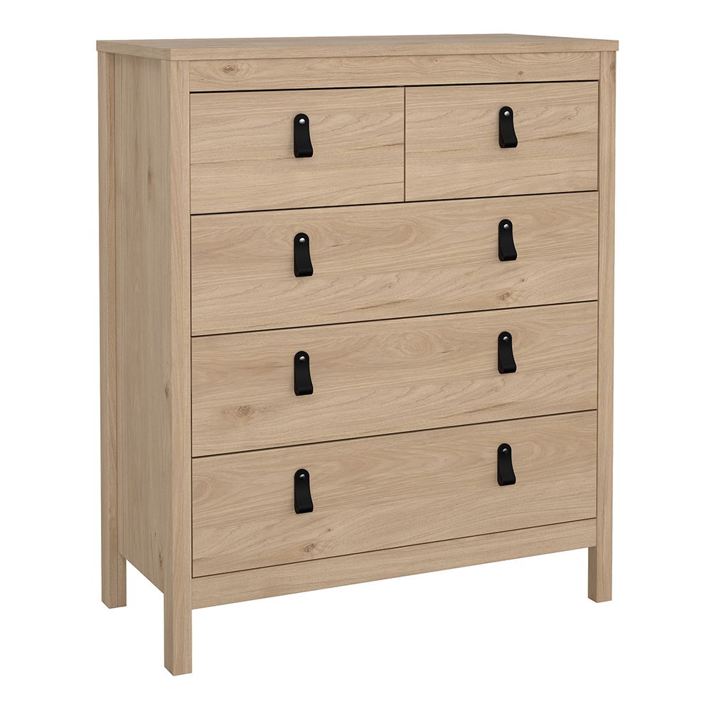 Barcelona 3-Piece Bedroom Set with 2-Door Wardrobe – Jackson Hickory Oak – supplier image 6