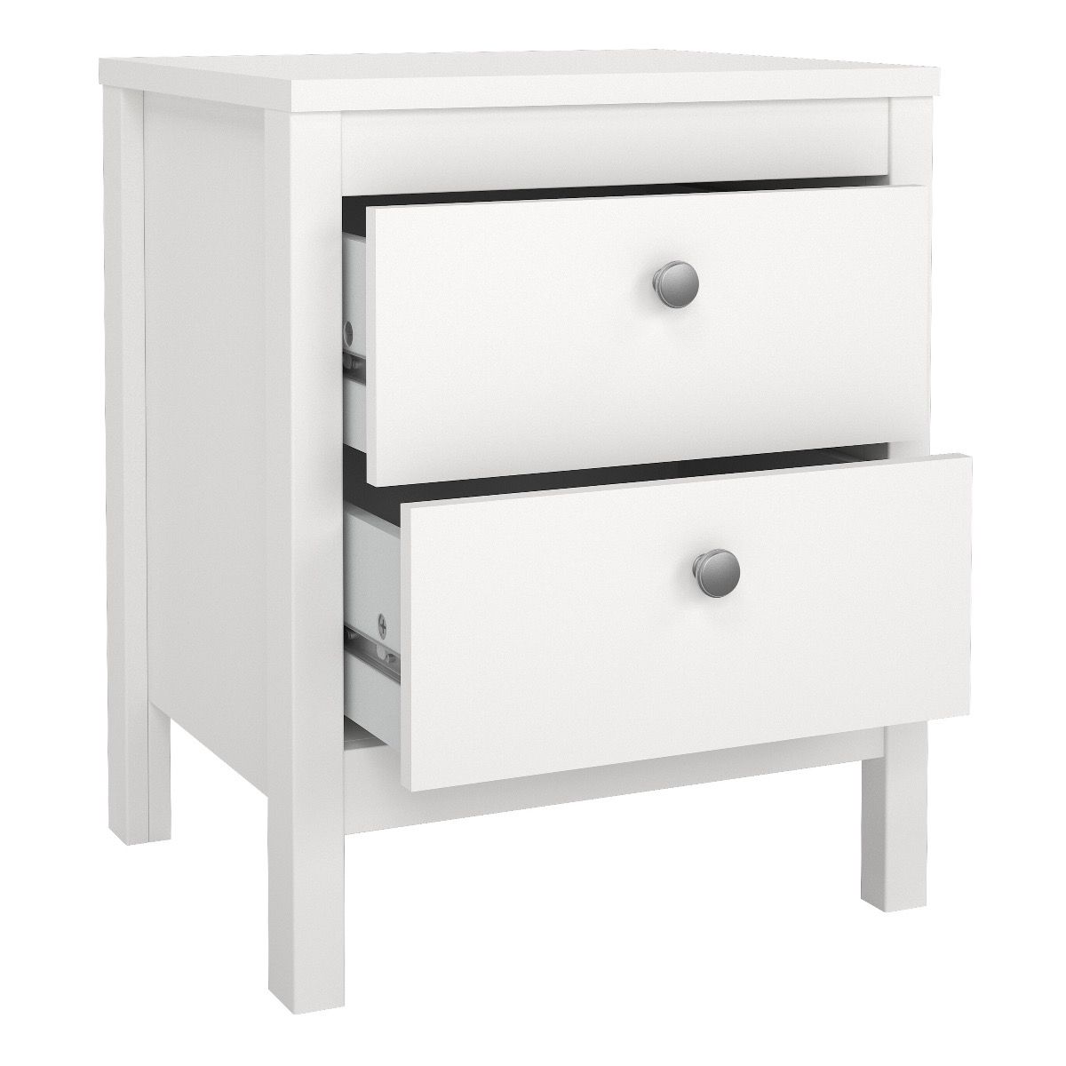 Madrid 3-Piece Bedroom Set with 2-Door Wardrobe – White – supplier image 3