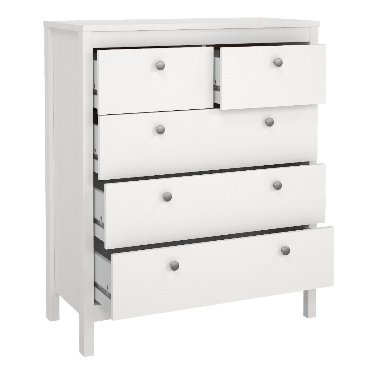 Madrid 3-Piece Bedroom Set with 2-Door Wardrobe – White – supplier image 7
