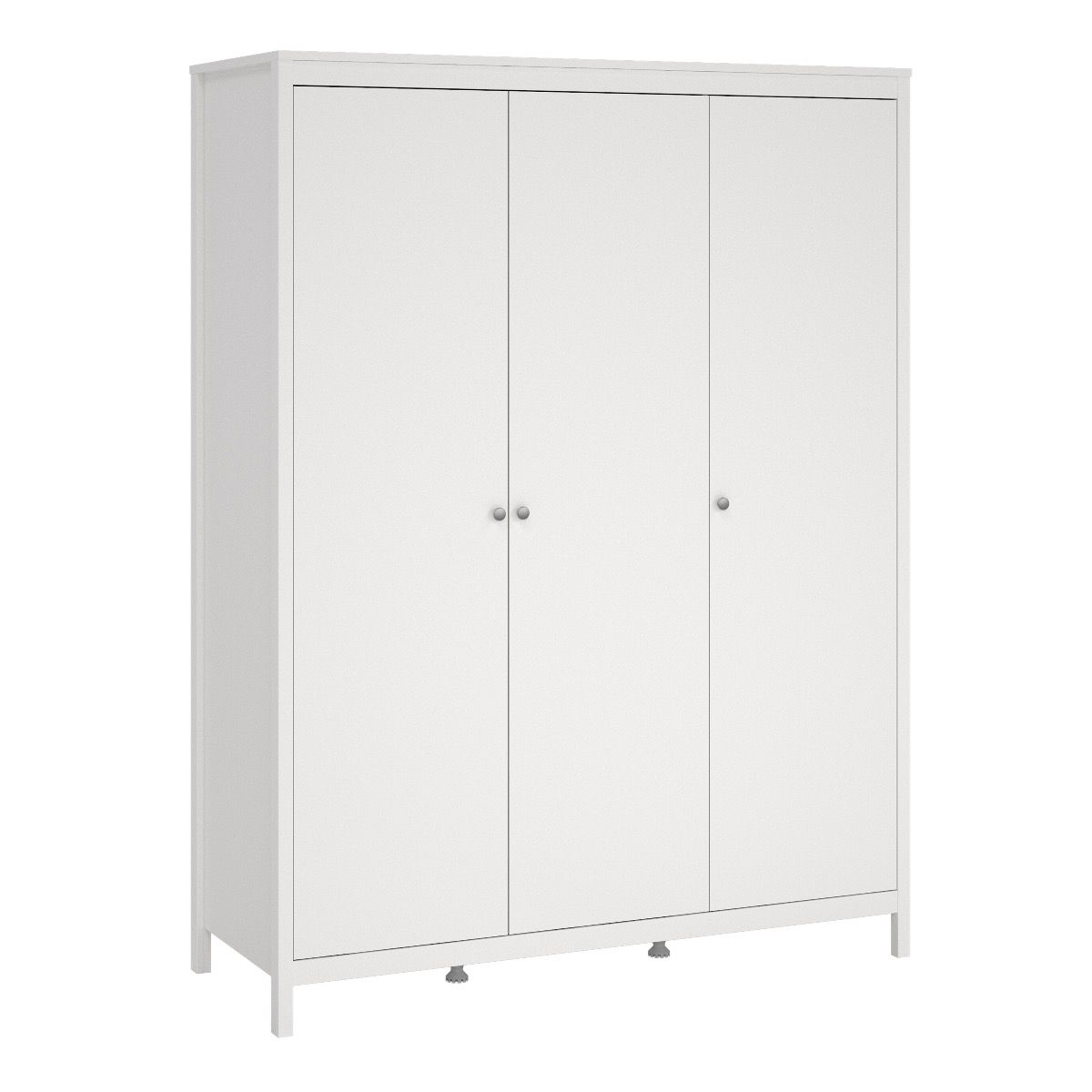 Madrid 3-Piece Bedroom Set with 3-Door Wardrobe – White – supplier image 10