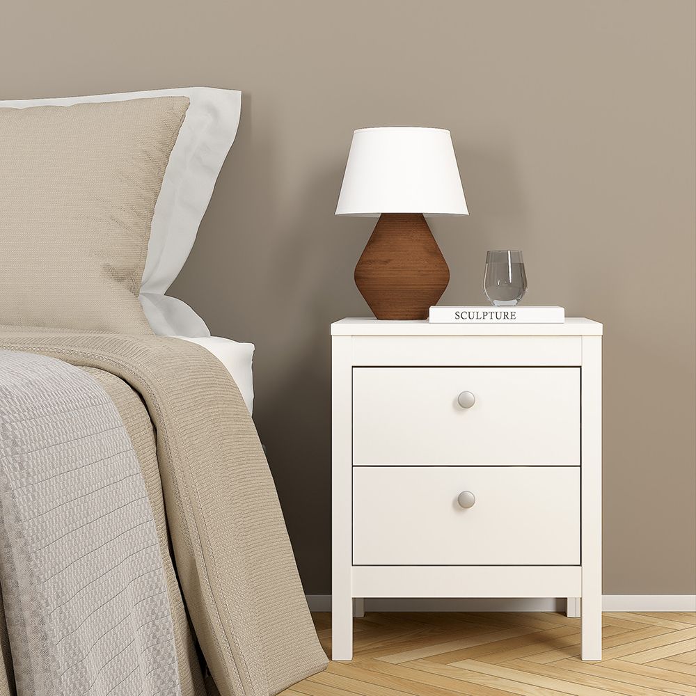 Madrid 3-Piece Bedroom Set with 3-Door Wardrobe – White – supplier image 4