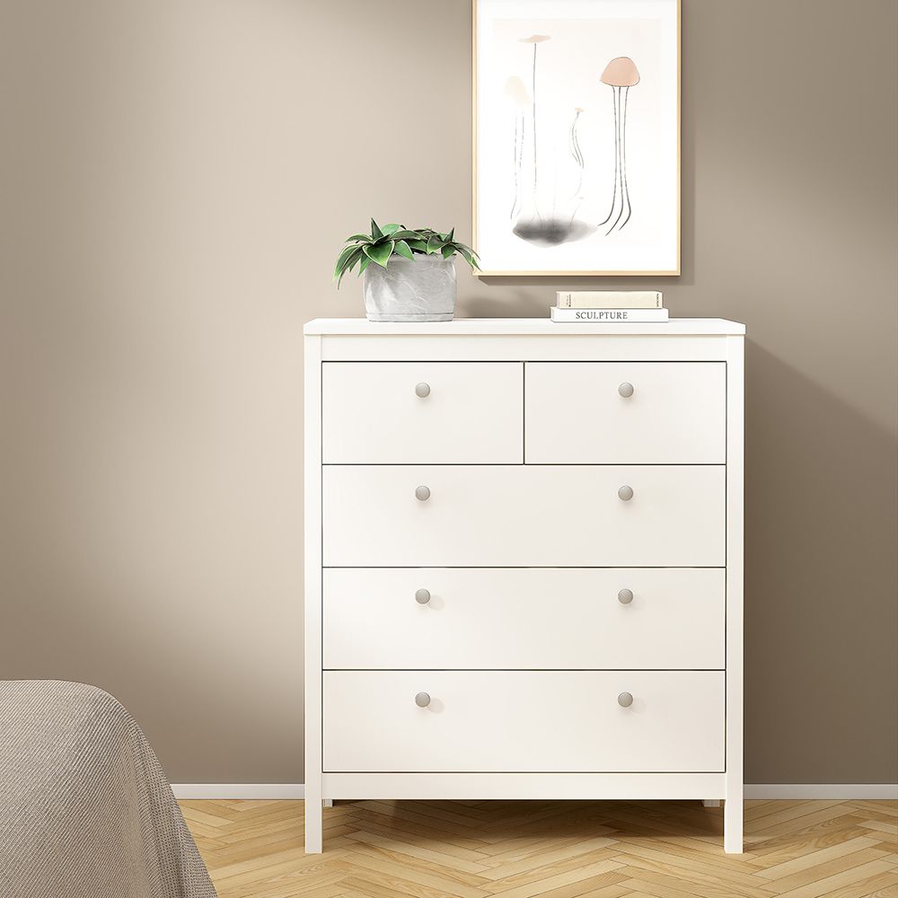 Madrid 3-Piece Bedroom Set with 3-Door Wardrobe – White – supplier image 8