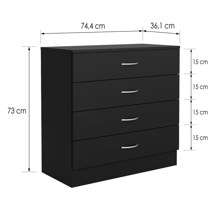 Arvello 74cm 4-Drawer Chest of Drawers product view 5