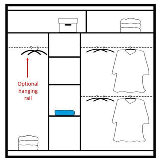Sliding Wardrobe - TRAFFORD 2 Door Mirrored Wardrobe White 203cm