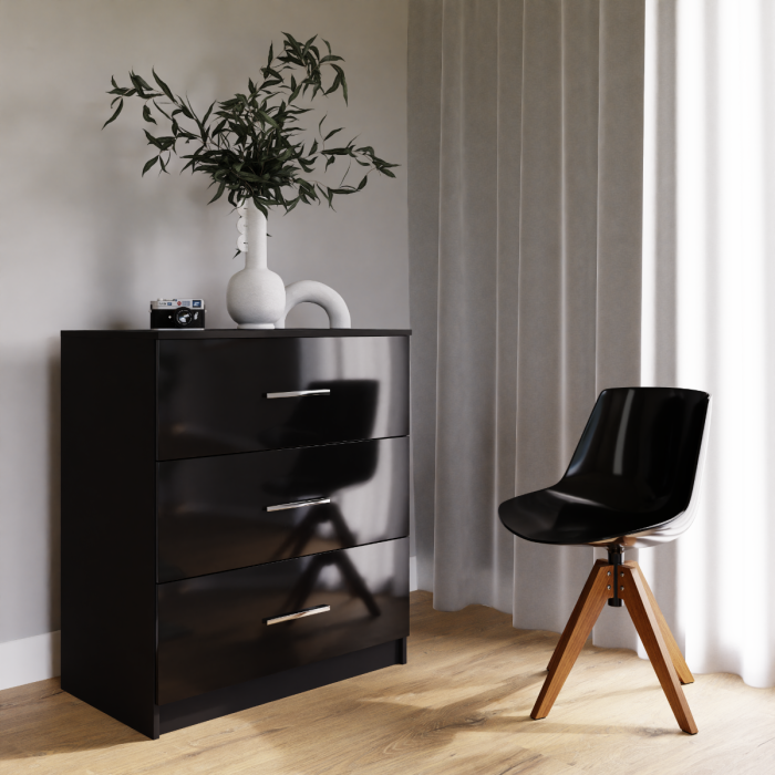 Warrington 80cm 3-Drawer Chest of Drawers product view 1
