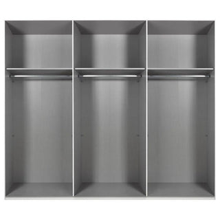 Sliding Wardrobe - ATLANTIC 3 Door Wardrobe Black 300cm