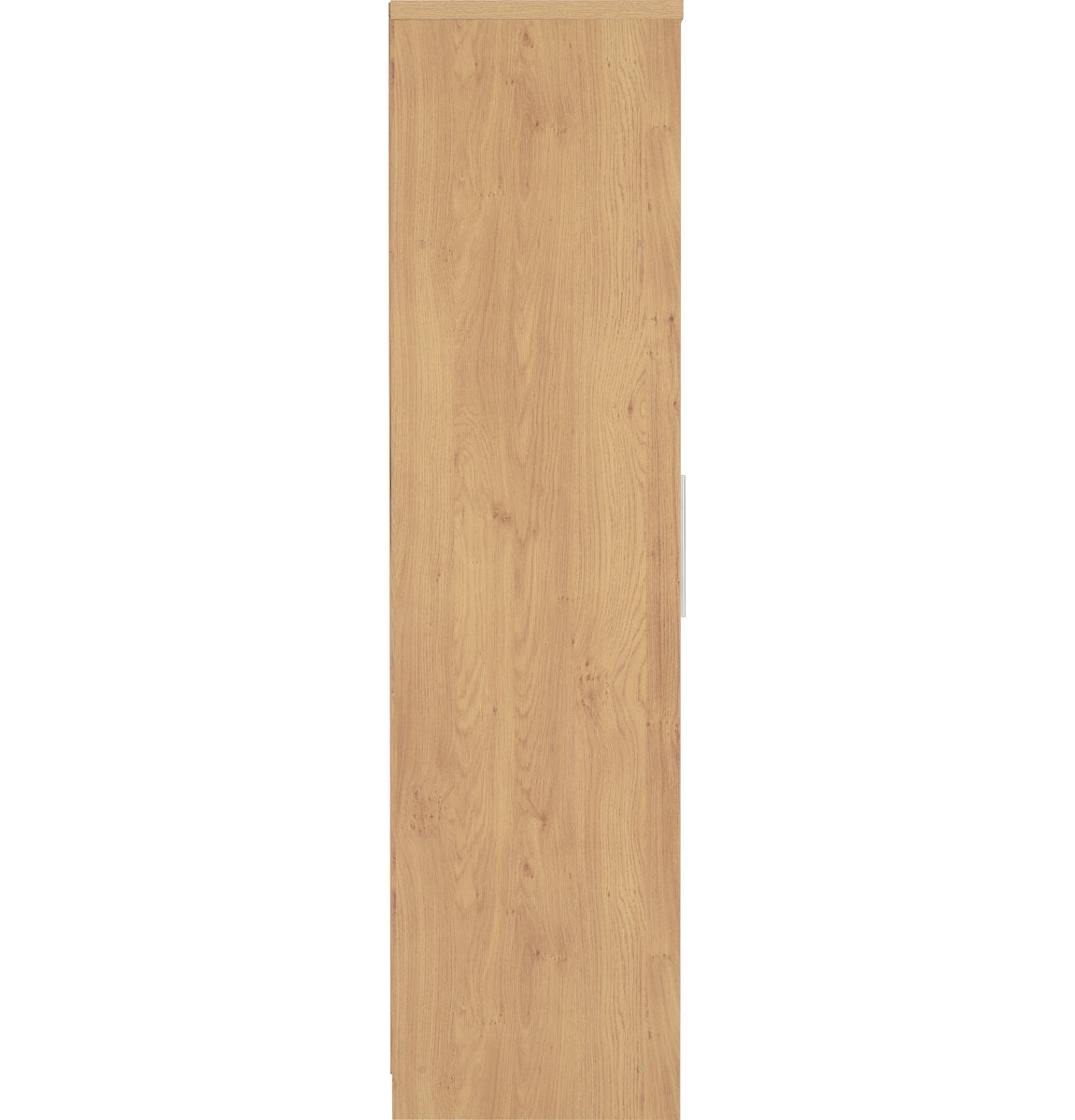 Samaira Gloss 2-Door Wardrobe with Effect Frame – Slim Modern Design, Hanging Rail & Shelf Storage – White – product image 12