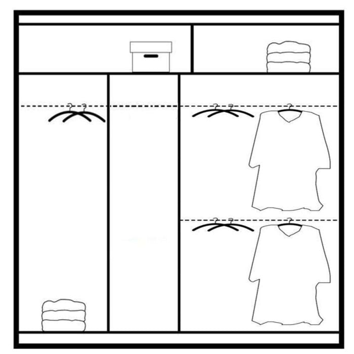 Windsor 203cm 2-Door Mirrored Sliding Wardrobe – Oak Grey – product image 14