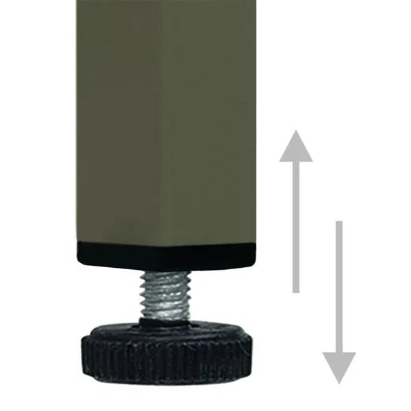 CHOICEWARDROBE steel locker cabinet adjustable leveller on metal leg with up/down arrows