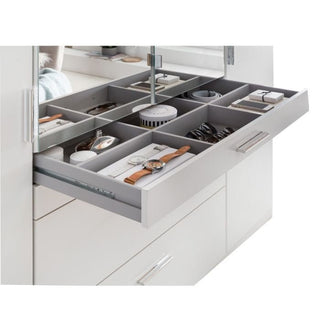 Wardrobe - ACORN 4 Door Mirrored Wardrobe White 180cm