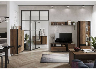 CHOICEWARDROBE Bravari 2 Door Wardrobe – 90cm Wide, Catania Oak with Drawer & Shelves | Modern Raised-Leg Design
