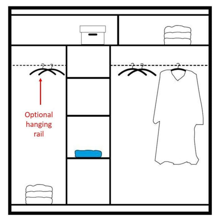 Broadland 203cm 2-Door Mirrored Sliding Wardrobe – Sonoma Oak – product image 16