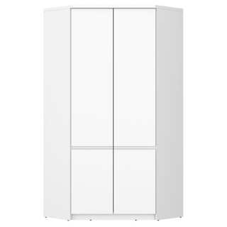 FABIA 2-door white corner wardrobe 95cm wide
