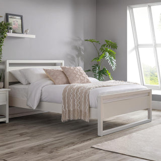 Julian Bowen Venice Double Bed – Surf White