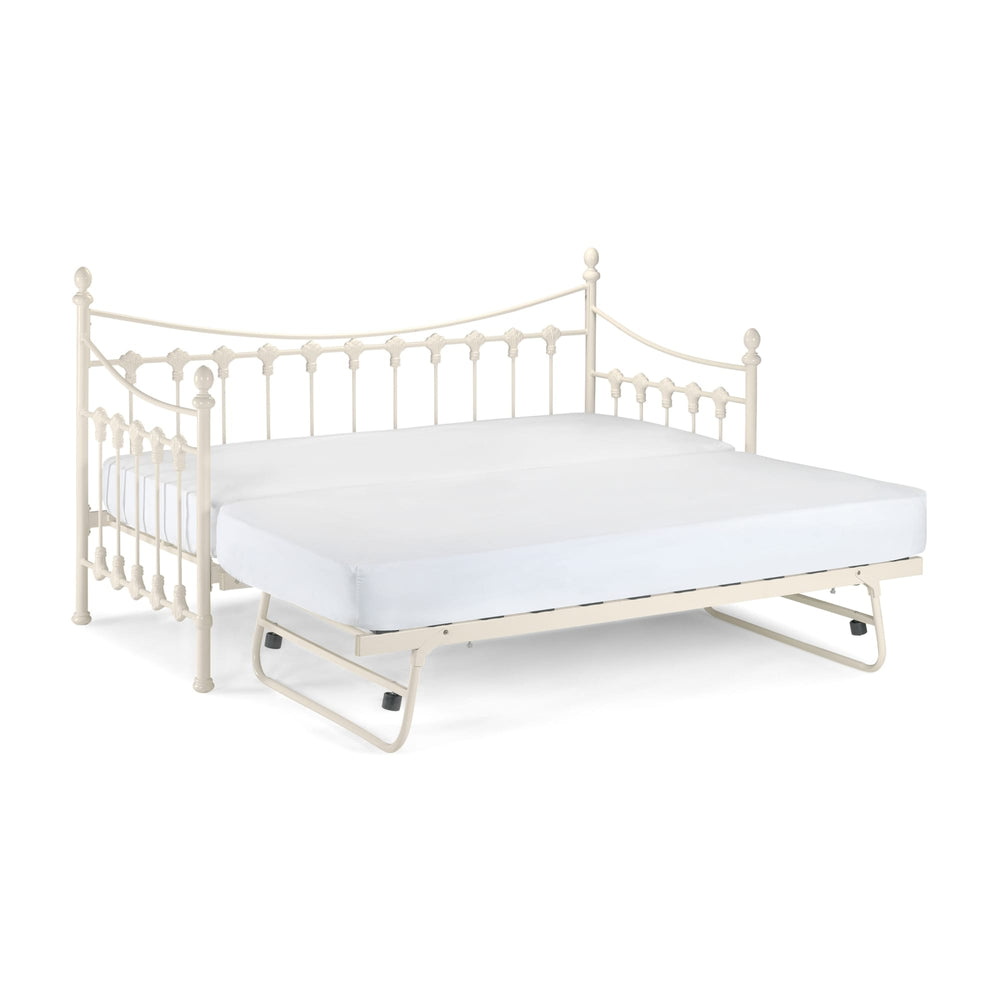 Julian Bowen Versailles Metal Daybed – Stone White – detail 2