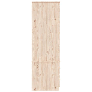 Akron Wooden Wardrobe With 2 Doors 2 Drawers In Natural