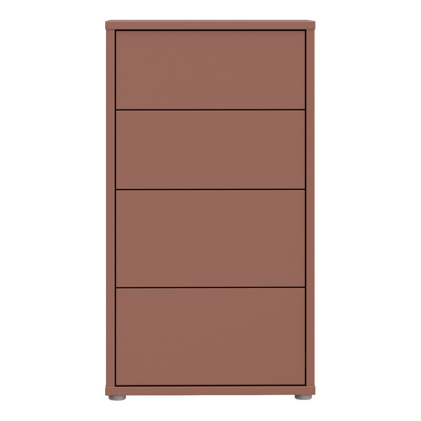 Alice Springs 54.8cm tall 4-drawer chest in Terracotta – image 3 of 9
