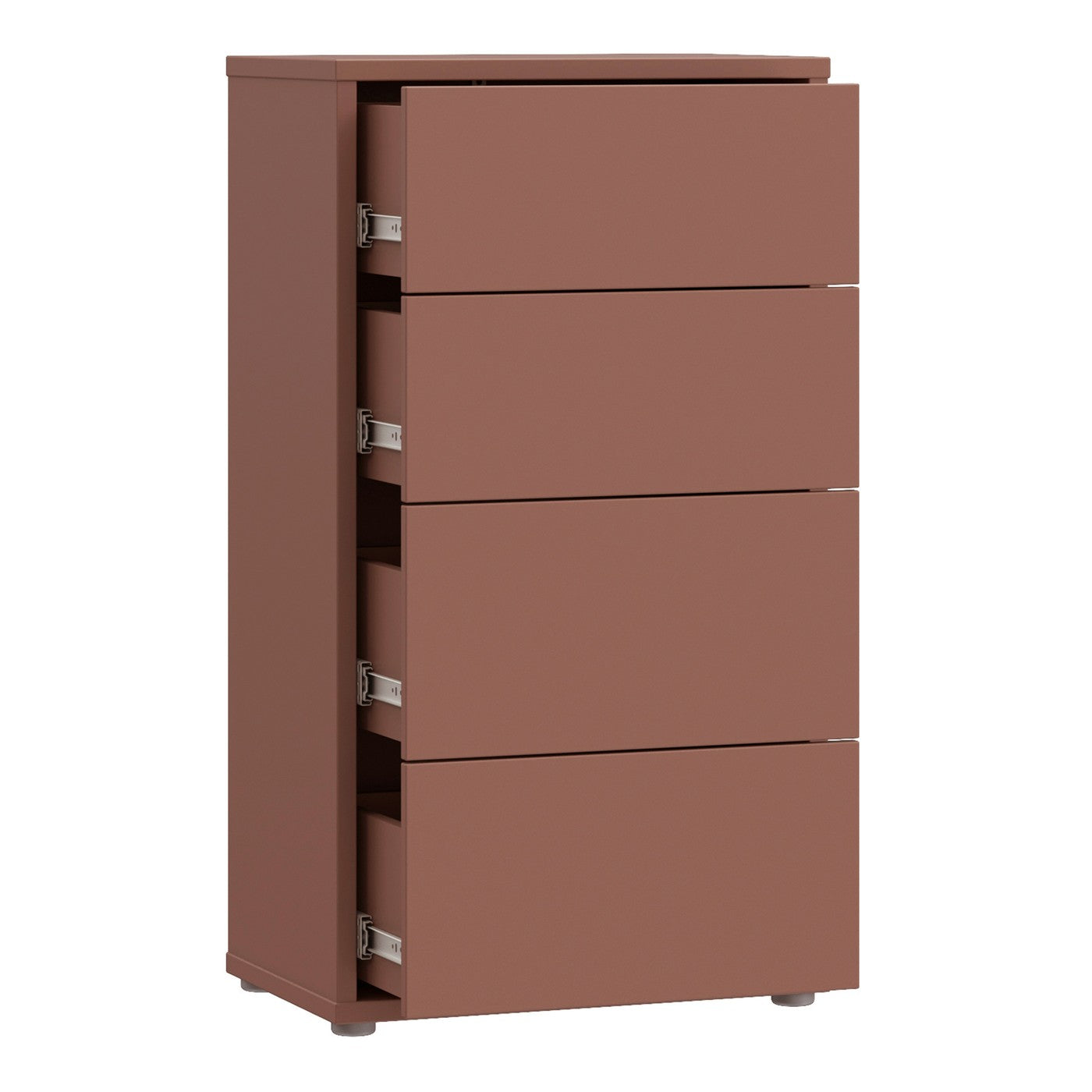 Alice Springs 54.8cm tall 4-drawer chest in Terracotta – image 5 of 9