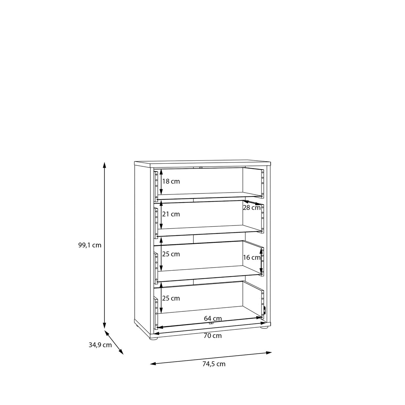 Alice Springs 74.5cm 4-Drawer Chest in Butter Yellow – image 11 of 11