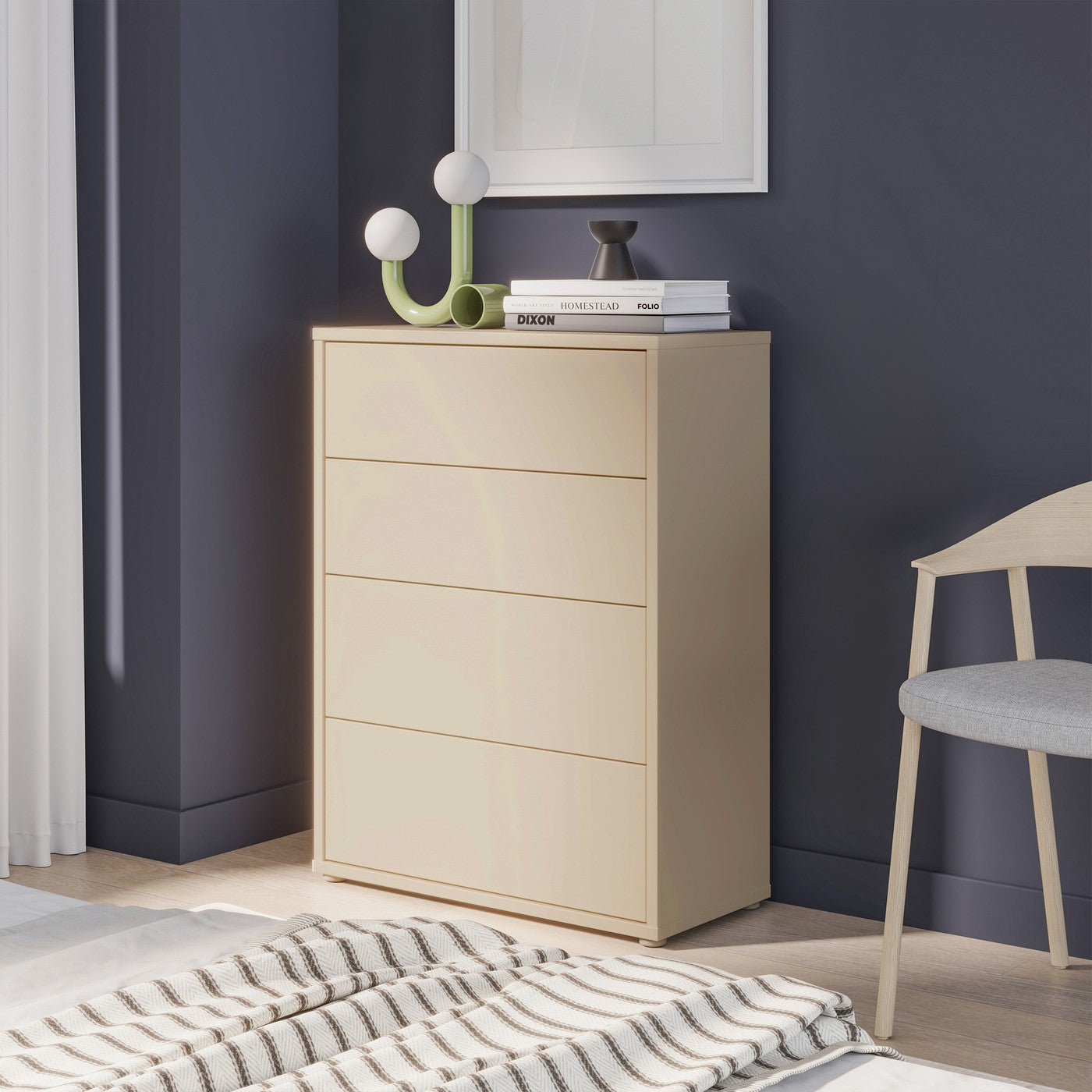 Alice Springs 74.5cm 4-Drawer Chest in Butter Yellow – image 8 of 11