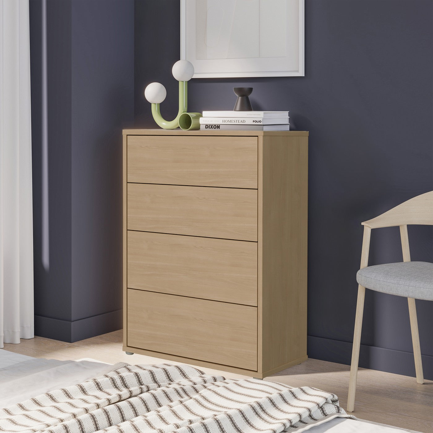 Alice Springs 74.5cm 4-Drawer Chest in Elegancia Oak – image 7 of 10