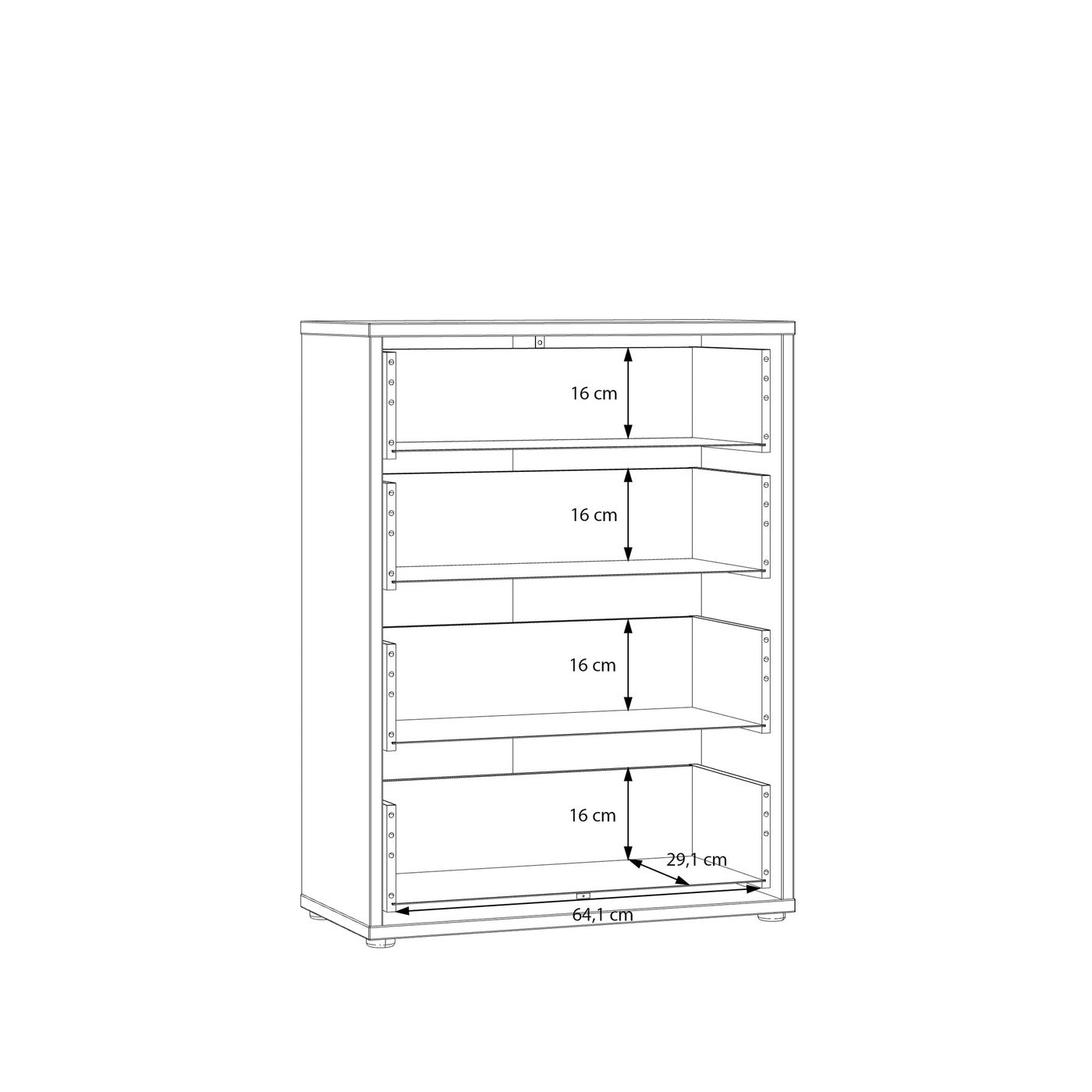 Alice Springs 74.5cm 4-Drawer Chest in Sage Green – image 10 of 10