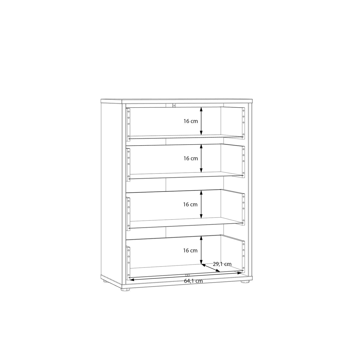 Alice Springs 74.5cm 4-Drawer Chest in Terracotta – image 10 of 10
