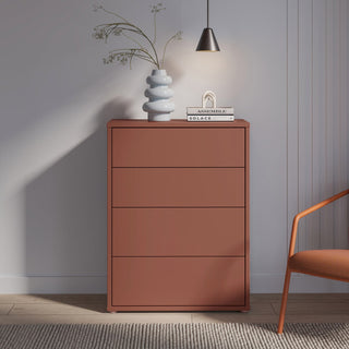Alice Springs 74.5cm 4-Drawer Chest in Terracotta – image 1 of 10