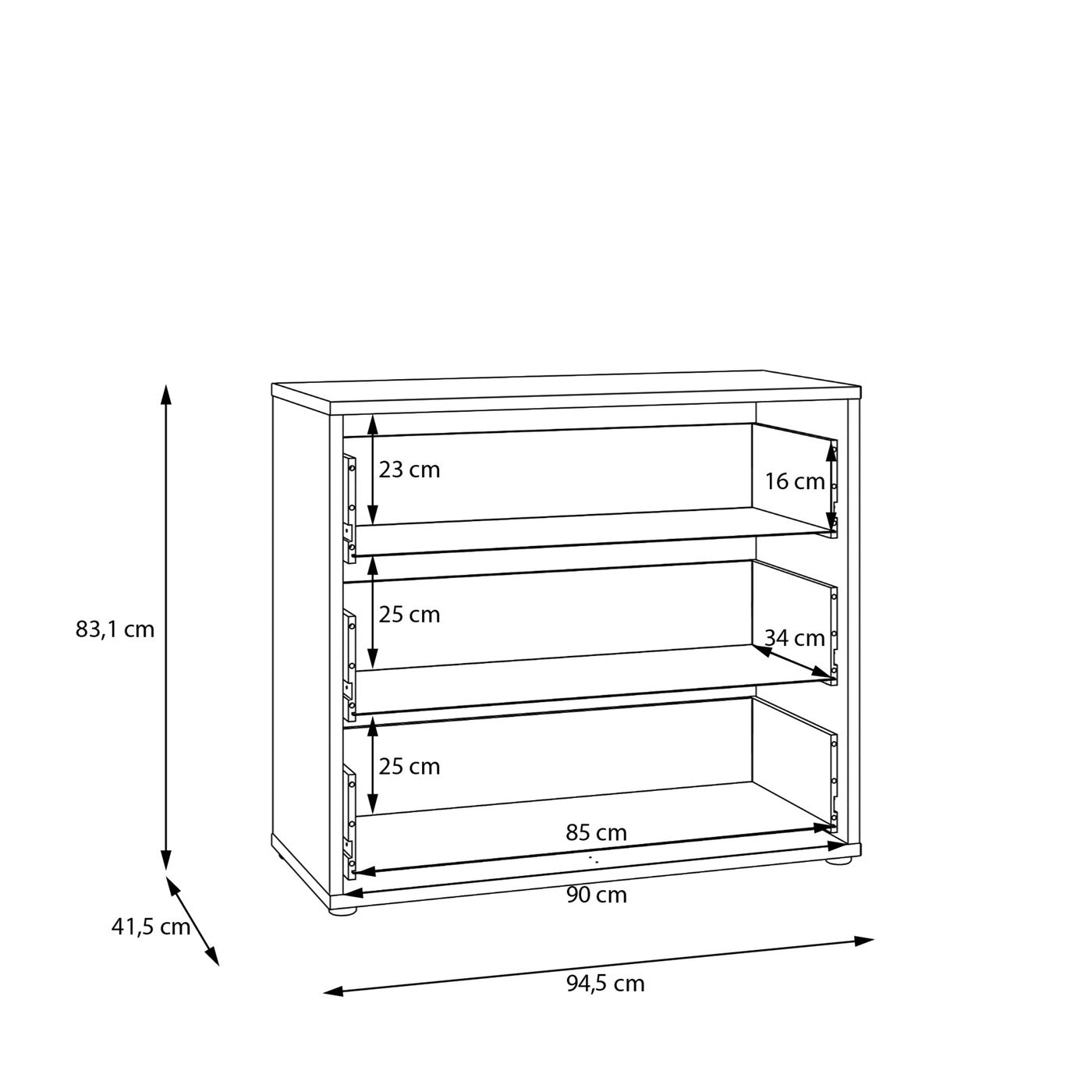 Alice Springs 94.8cm 3-Drawer Chest in Sage Green – image 8 of 8