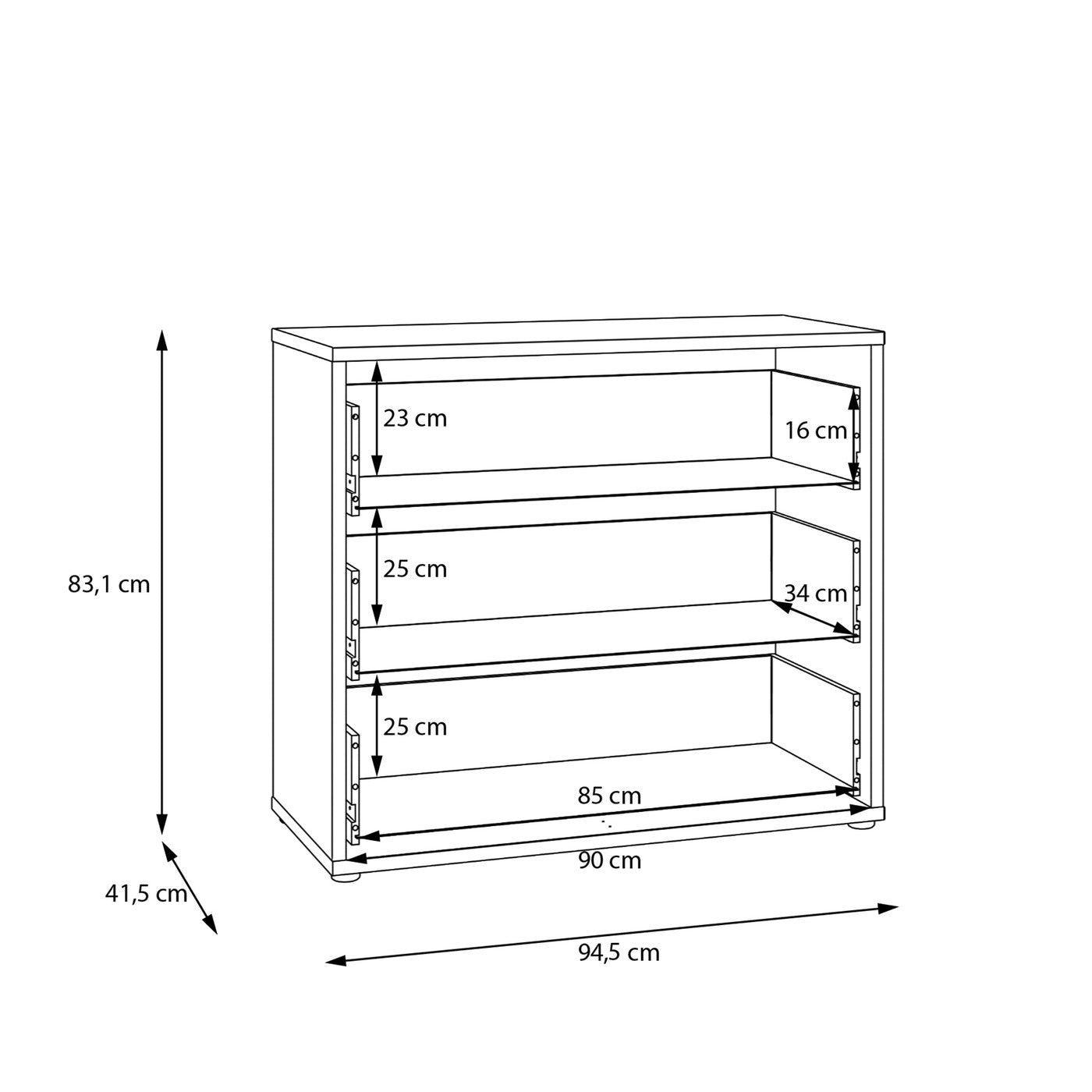 Alice Springs 94.8cm 3-Drawer Chest in Taupe – image 8 of 8