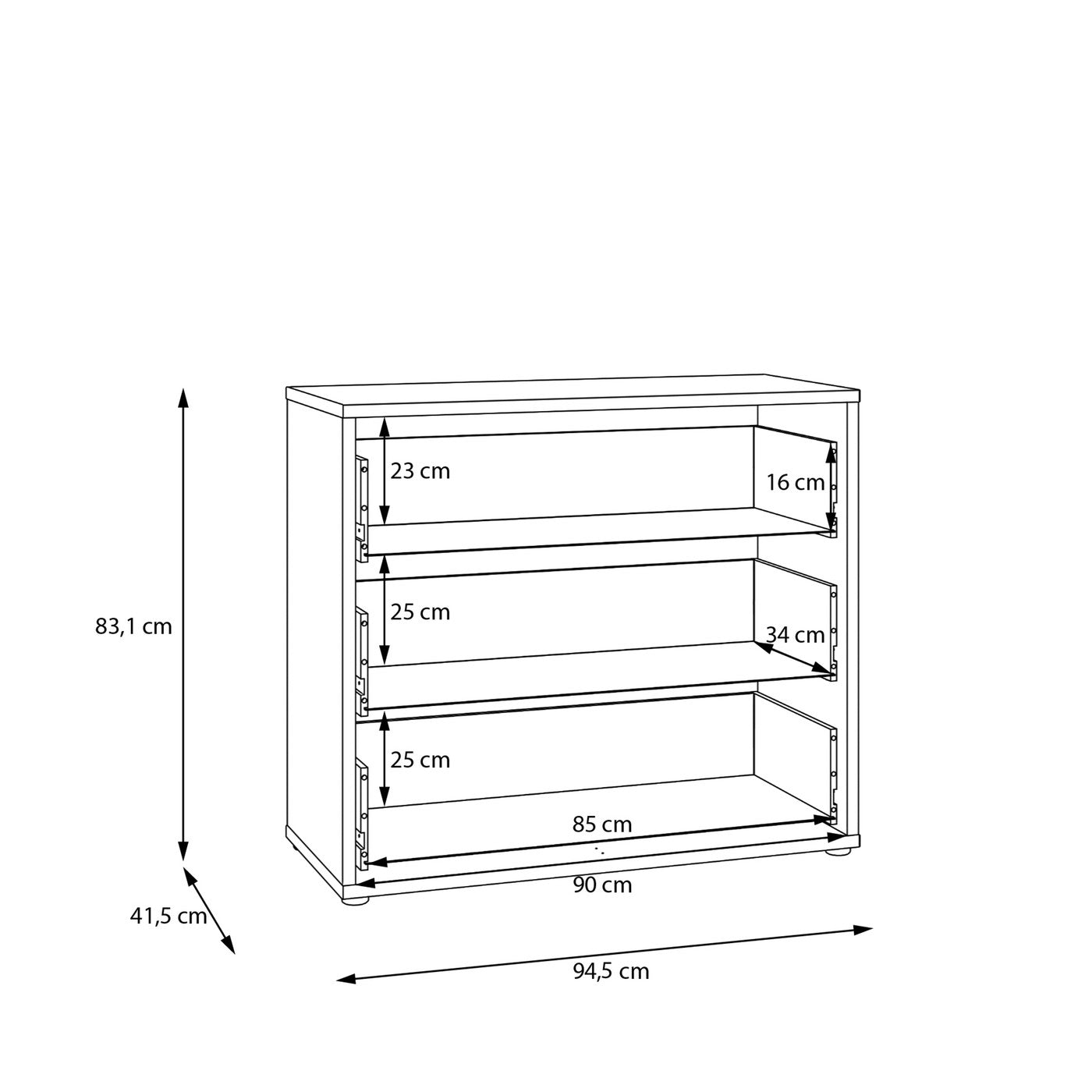 Alice Springs 94.8cm 3-Drawer Chest in Terracotta – image 8 of 8