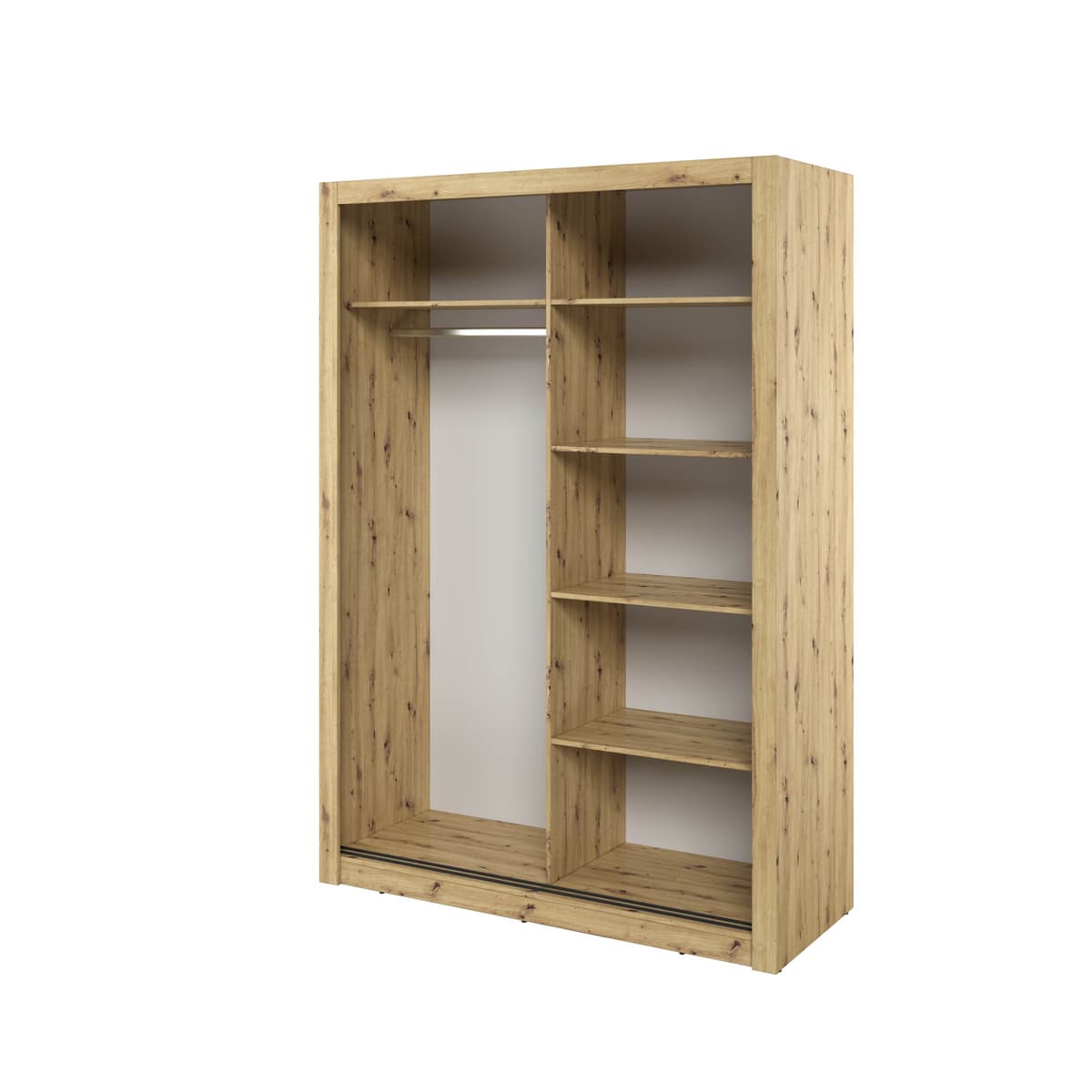 Arti 19 120cm 2 Door Mirrored Sliding Wardrobe in Grey Matt – image 12