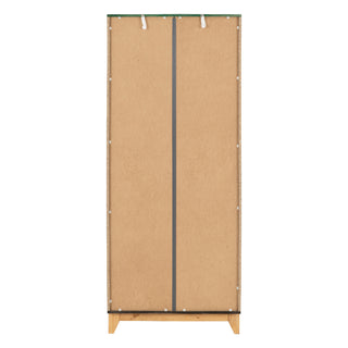 Arthur Wooden Wardrobe With 2 Doors In White And Grey