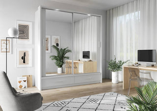 Arti 24 2 Sliding Door Wardrobe 200cm - White Matt