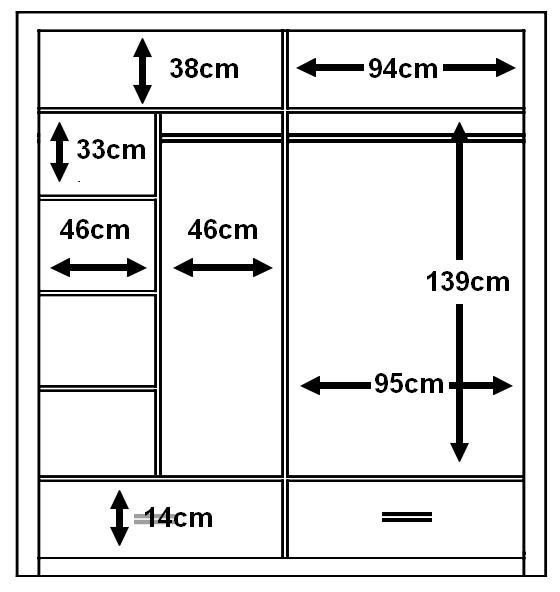 Arti 24 2 Sliding Door Wardrobe 200cm - White Matt – image 7