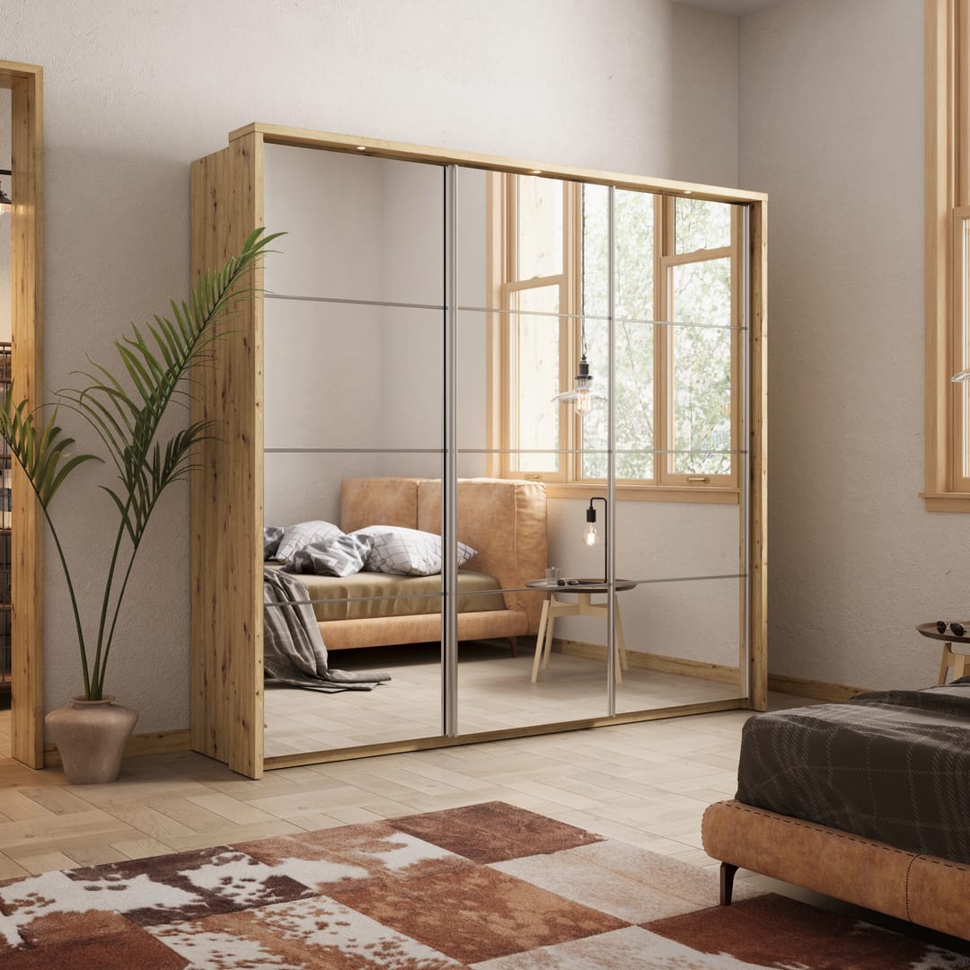 Arti 27 - 3 Sliding Door Wardrobe 240cm - main product image