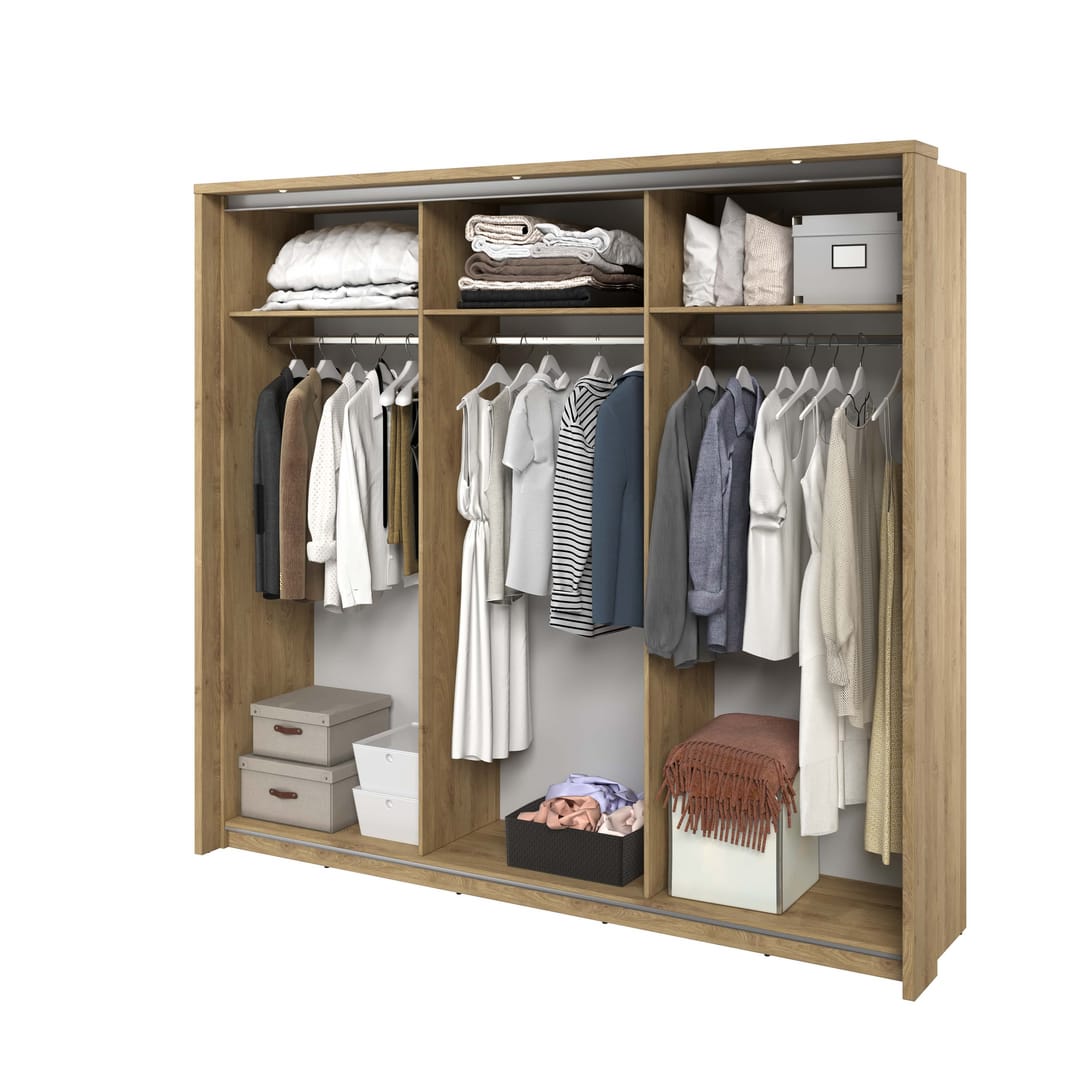 Arti 27 - 3 Sliding Door Wardrobe 240cm - gallery image 4