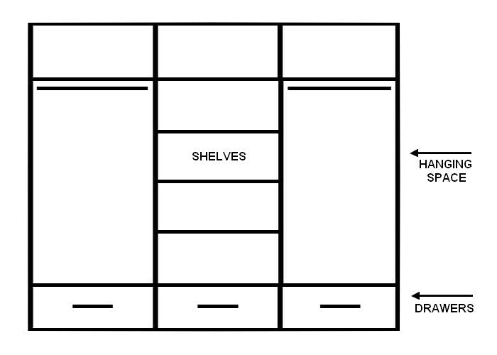 Arti AR-01 Sliding Door Wardrobe 250cm - Black Matt - gallery image 3